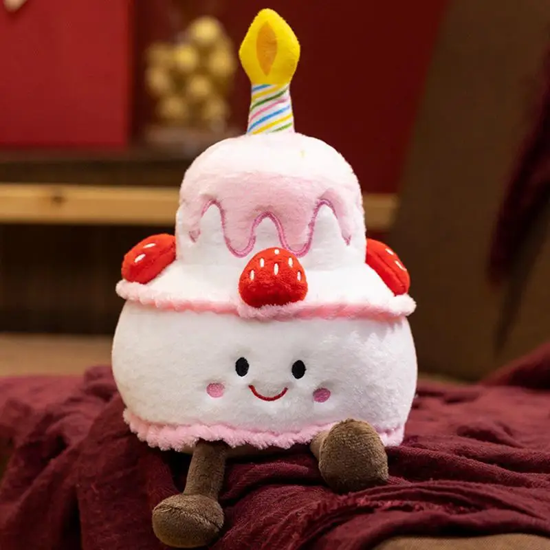 First Birthday Cake Toy Cake Music Doll Musical Plush Toy Cake Shaped Doll With Happy Birthday Song Plush Toy Singing Pillow