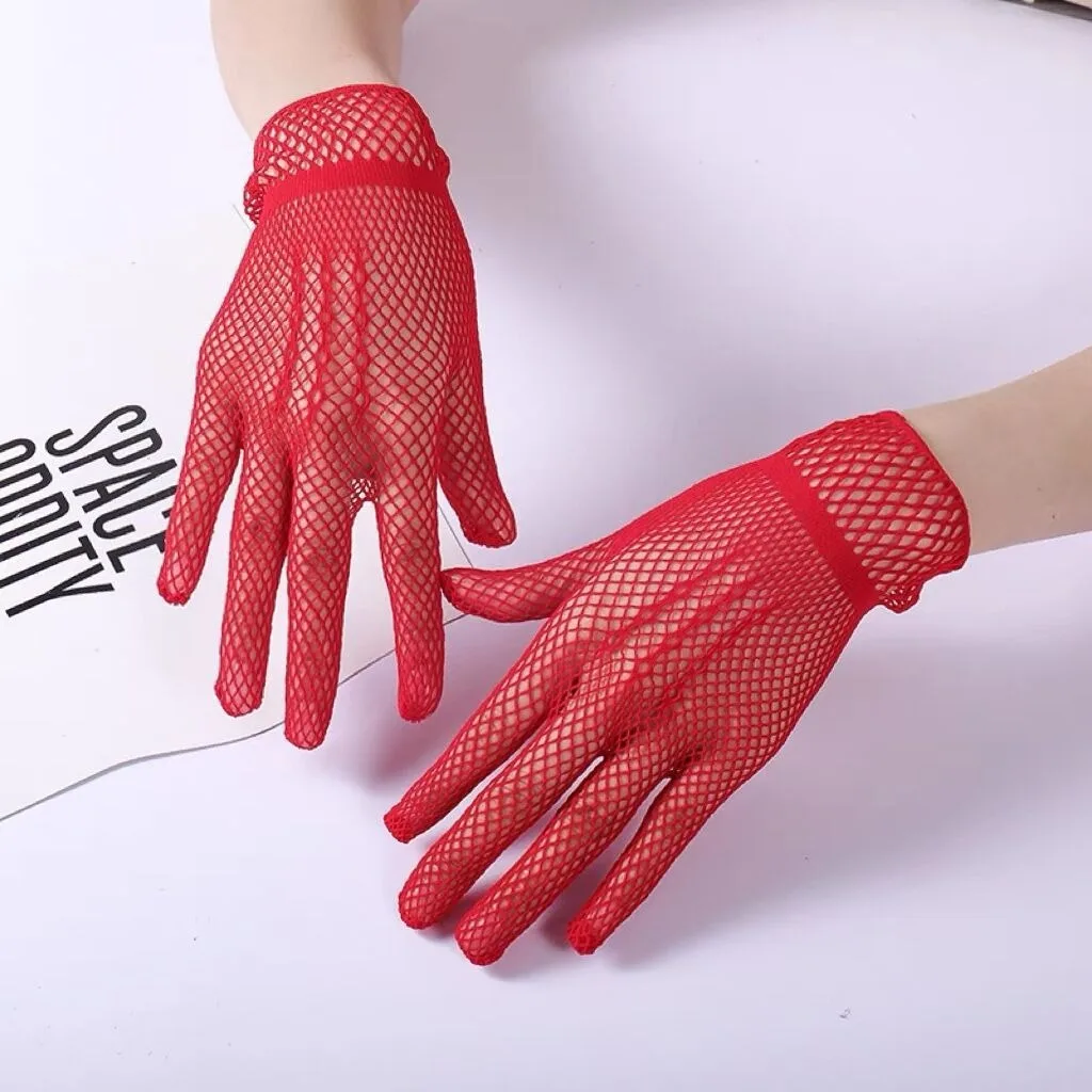Wedding Fishnet Gloves Fashionable Sun Gloves Women'S Fishnet Gloves Comfortable For Formal Occasions Wedding Driving