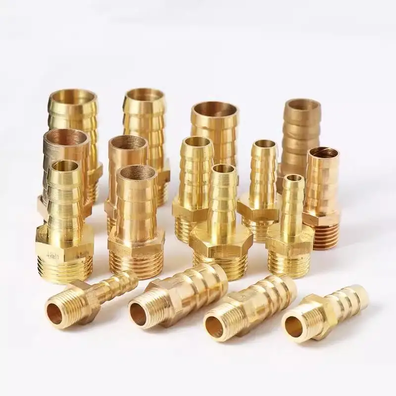 8mm 10mm 12mm 13mm 16mm Hose Barb OD To M16 M18 M20 Metric Male Thread Brass Pipe Fitting Nipple Coupling Joint