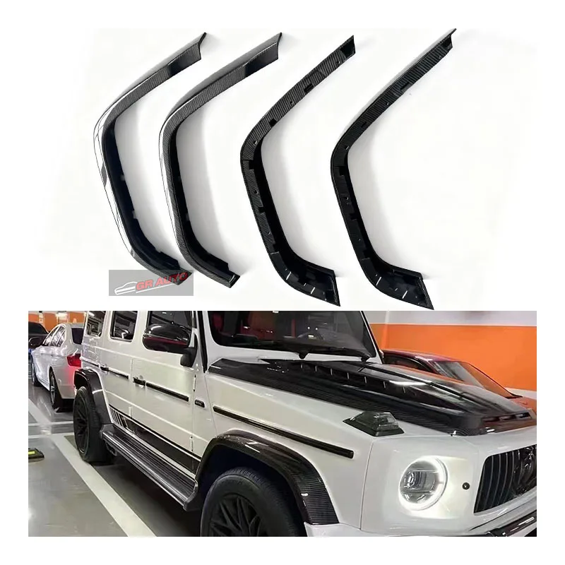 

Factory OEM New for G Class W464 W463A 2019 Dry Carbon Fiber Rocket Style Wheel Arch Trim Body Kit Protection Easy Installation