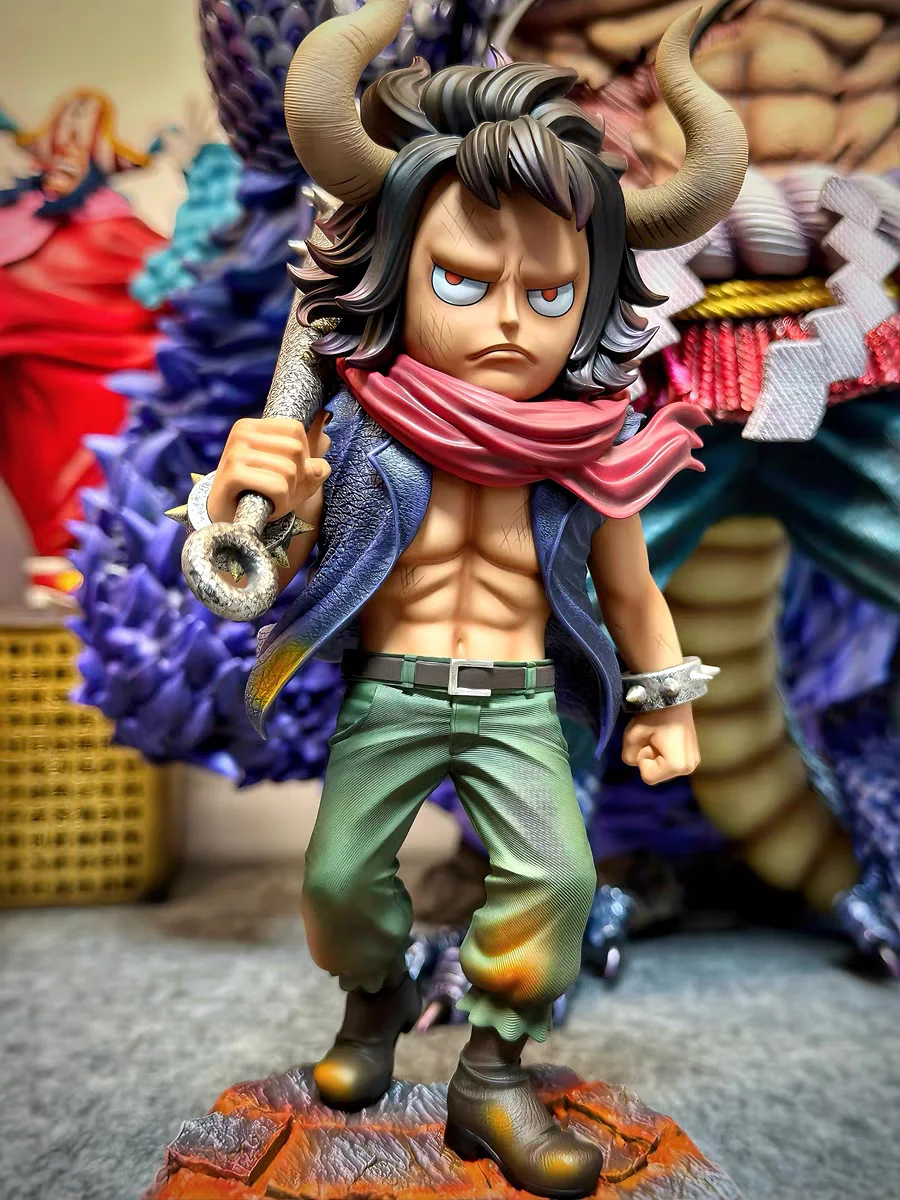 One Piece Figura Quattro Re Infanzia Kaidou Anime Statua Decorazione Action PVC Figurine Desktop Ornamento Modello Bambola Giocattoli Regali