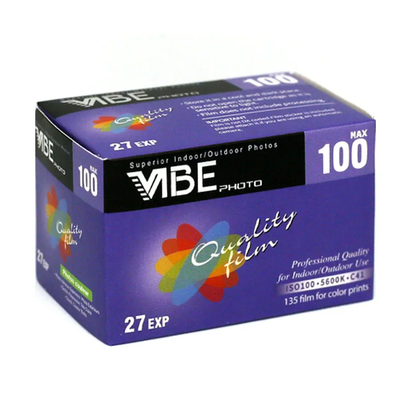 Original Vibe Film Vibe Max 400 DecarBurized C41 Film Rolls ISO 400 27 Exposure Per Rolls For 135 35mm Film Camera