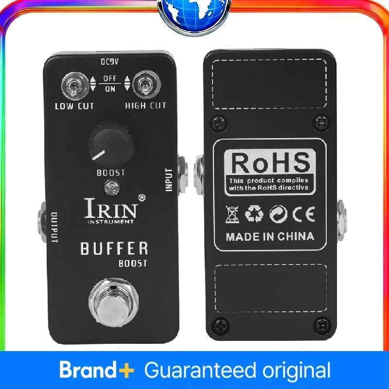 

IRIN RS-21 Buffer Boost гитарная педаль эффектов, усилитель сигнала, педали True Bypass, классический тон, аксессуары для гитары