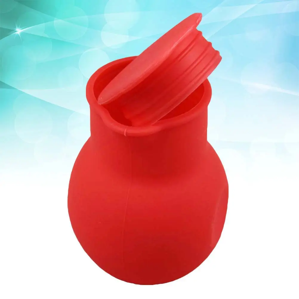 Olla de Silicona Roja para Derretir Chocolate, Herramienta Flexible para Hornear y Verter, Ideal para Derretir Chocolate, Mantequilla, Calentar Leche, Salsas y Ensaladas