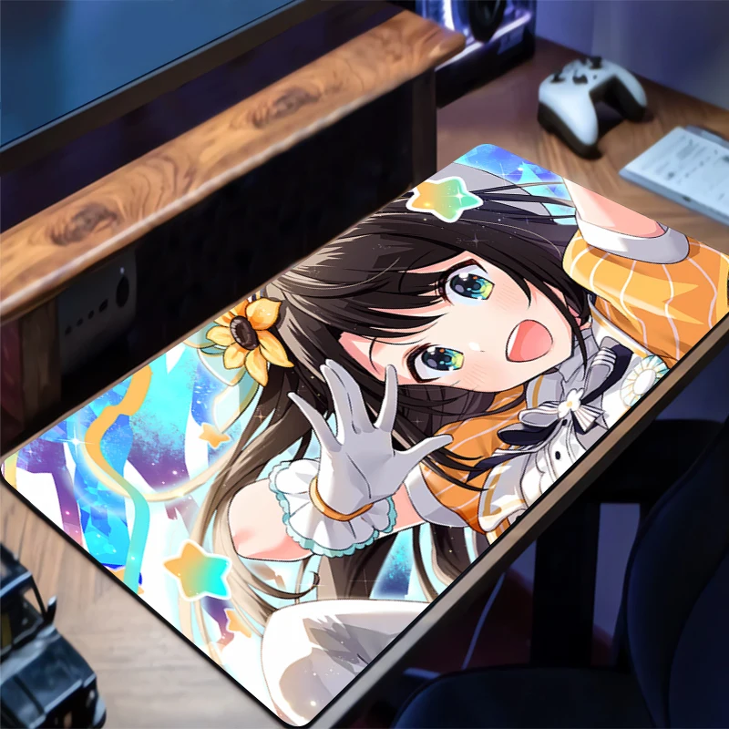 

Mouse Pad Large Hololive Shirakami Fubuki Gamer Keyboard Mat Pads Gaming Desk Protector Mousepad Deskmat PC carpet game Mousepad
