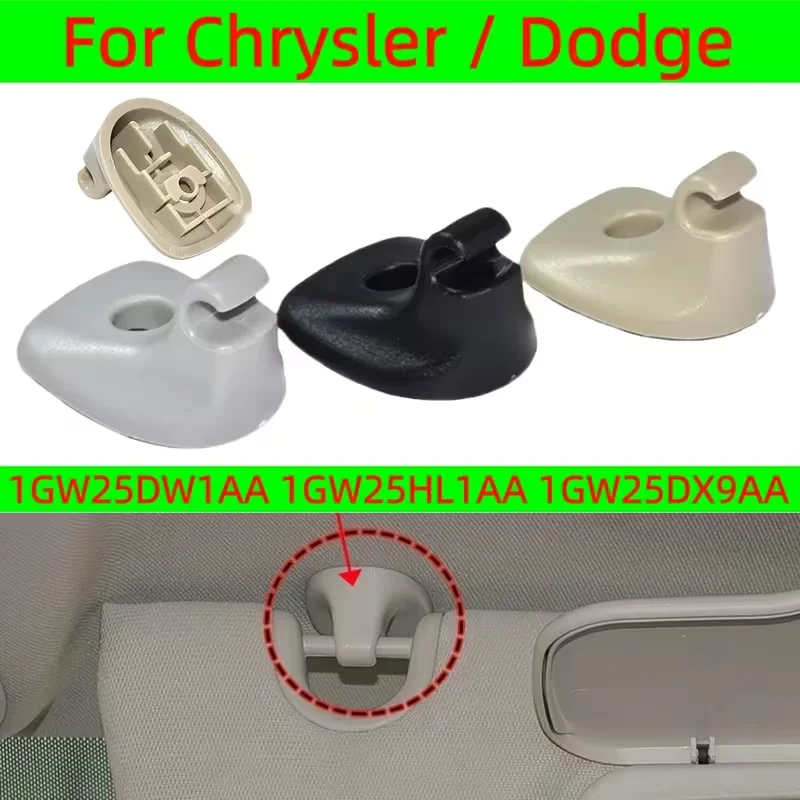 

High Quality Sun Visor Holder Clip For 2011-2015 Chrysler 200 Dodge Avenger,OEM 1GW25HL1AA 1GW25DX9AA, Car Interior Repair Parts