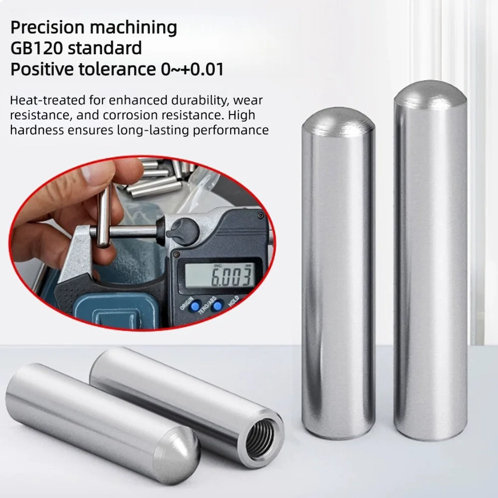 Zylindrische Innengewinde-Stiftbolzen, runde Schnellspann- und Positionierungsstifte, M3-M10, CNC-Werkzeug, Hardware, Drehmaschinenzubehör – Detail 6