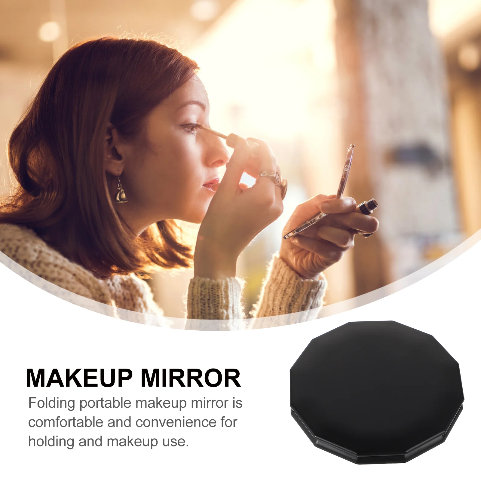 Portable Folding Travel Mirror Women Small Compact Makeup Mirror Purse Cute Vanity Mirror For Girls Travel And Daily Use