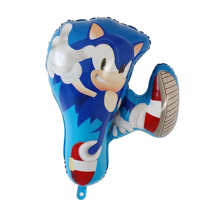 New Cartoon Sonic Party Supplies Boys Birthday Party Disposable Tableware Set Paper Plate Cup Napkins Baby Shower Decorations