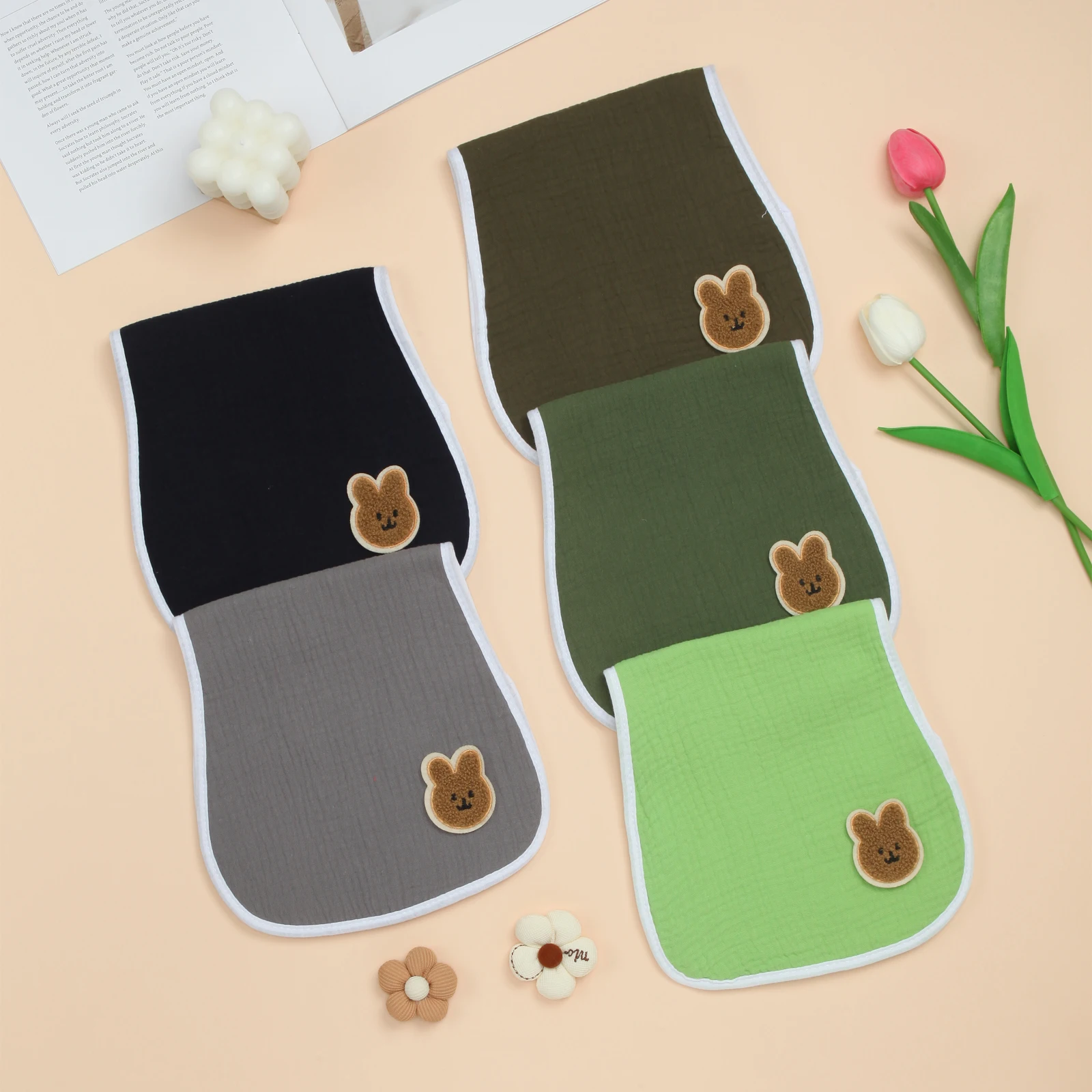 

5 упаковок больших детских салфеток для отрыжки, мягкие хлопковые тряпки для отрыжки для малышей, мальчиков и девочек, очень впитывающие салфетки для отрыжки младенцев