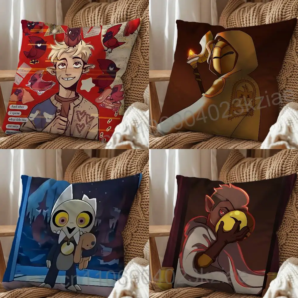 Flapjack Hunter Owl House Luz Noceda Pillow Case Office Cushions Suitable For Sofa Car Bedroom Decorative Cushion Cover