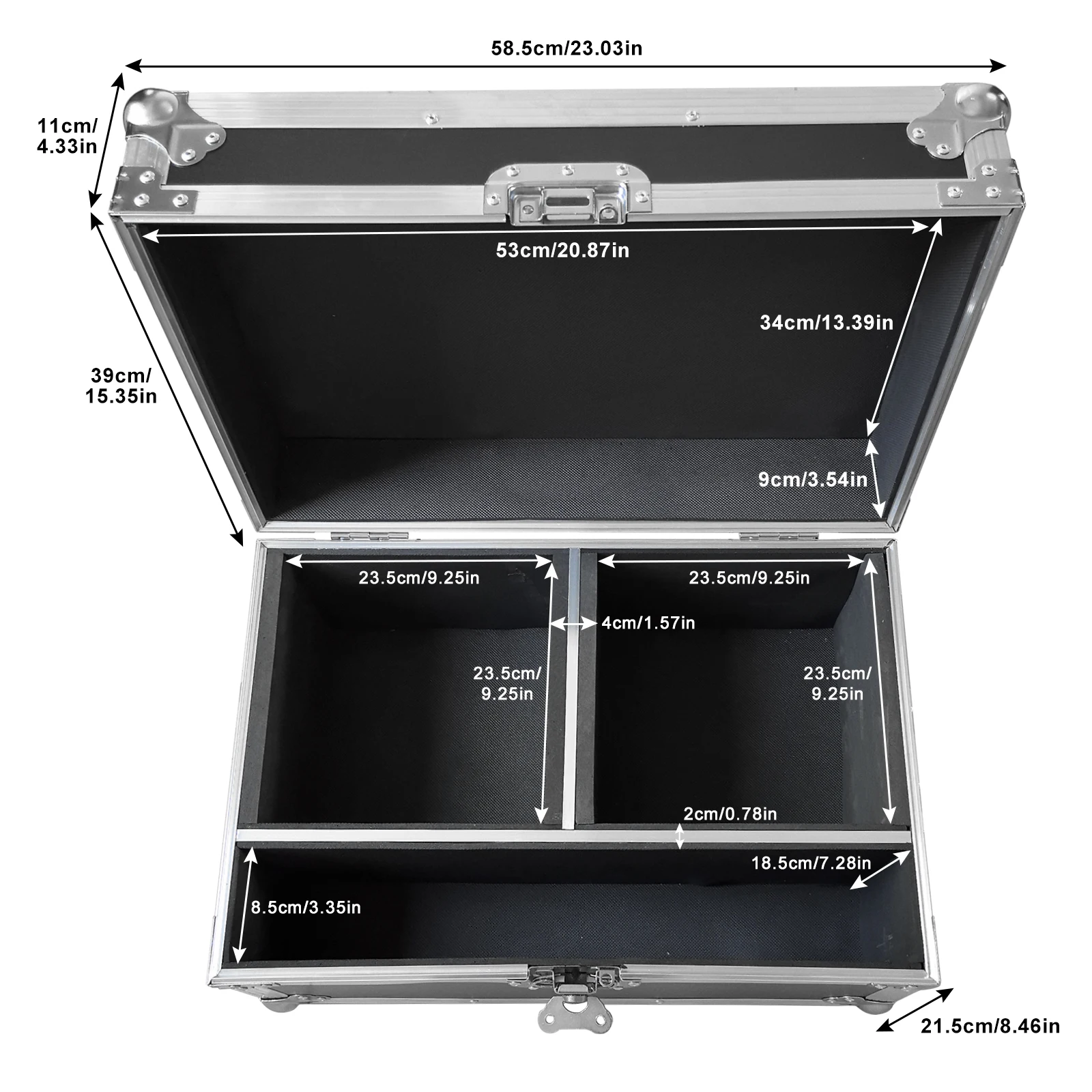 Fieryzeal Flightcase Gator Cases for (2) 700W Cold Sparks Machine G-Tour Style Firework Machine Airline Case Stage Equipment