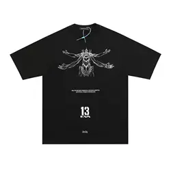 高新ノベルティ男性アンダーカバー13 eva tシャツカニエtシャツヒップホップスケートボードストリート綿tシャツtシャツトップトップ # A673