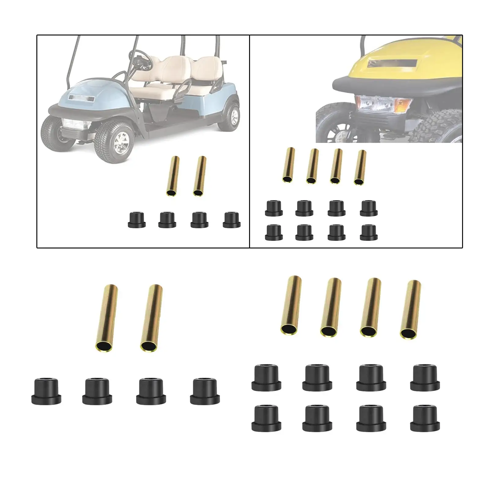 

Front Rear Leaf Spring Bushing Sleeves Kit Bushing Part 1015583 Accessories Metal Tool Premium High Performance