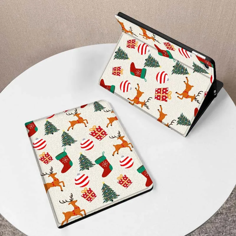 حافظة تابلت بتصميم عنصر عيد الميلاد لهاتف سامسونج جالاكسي تاب A A7 A8 A9 A11 S6 S11 Lite Plus 10.1 10.4 10.5 بوصة #2