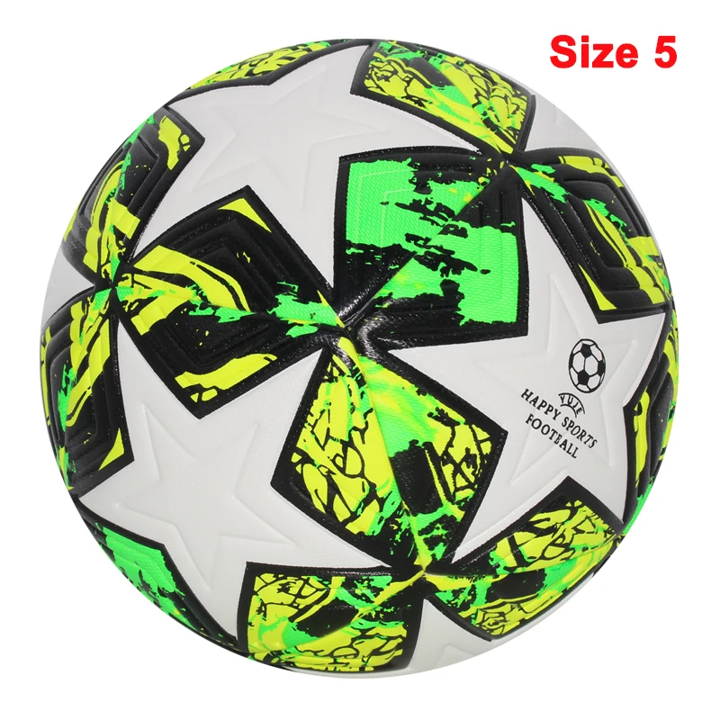 NONE Hochwertige Fußbälle, offizielle Größe 4/5, PU-Material, nahtloses Tor, Team, Outdoor-Match-Spiel, Fußballtraining, Ballon de Foot 8