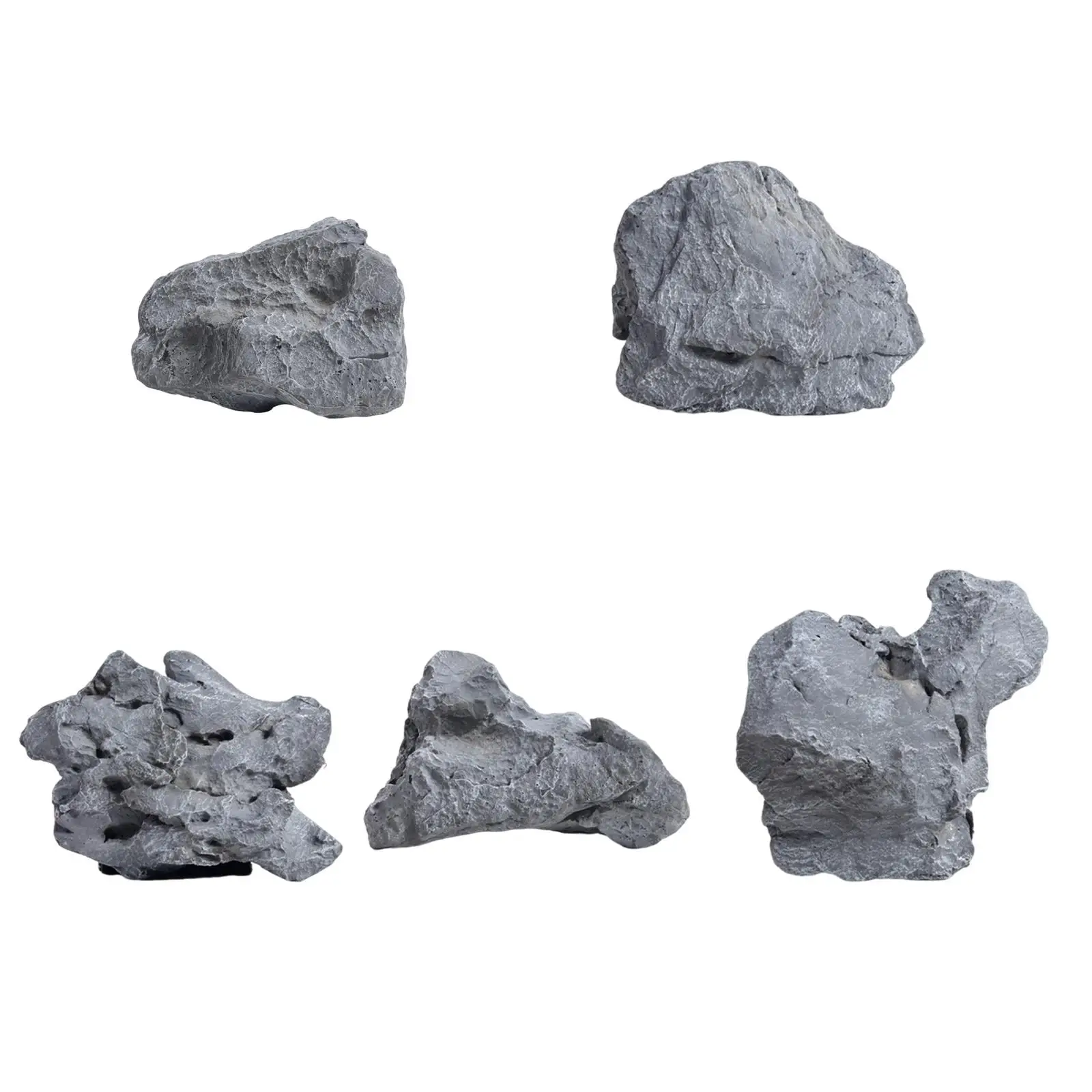Artificial Faux Landscape Rock Garden Decoration Accessories Irregular for Landscaping Projects Multipurpose Decorative Stone