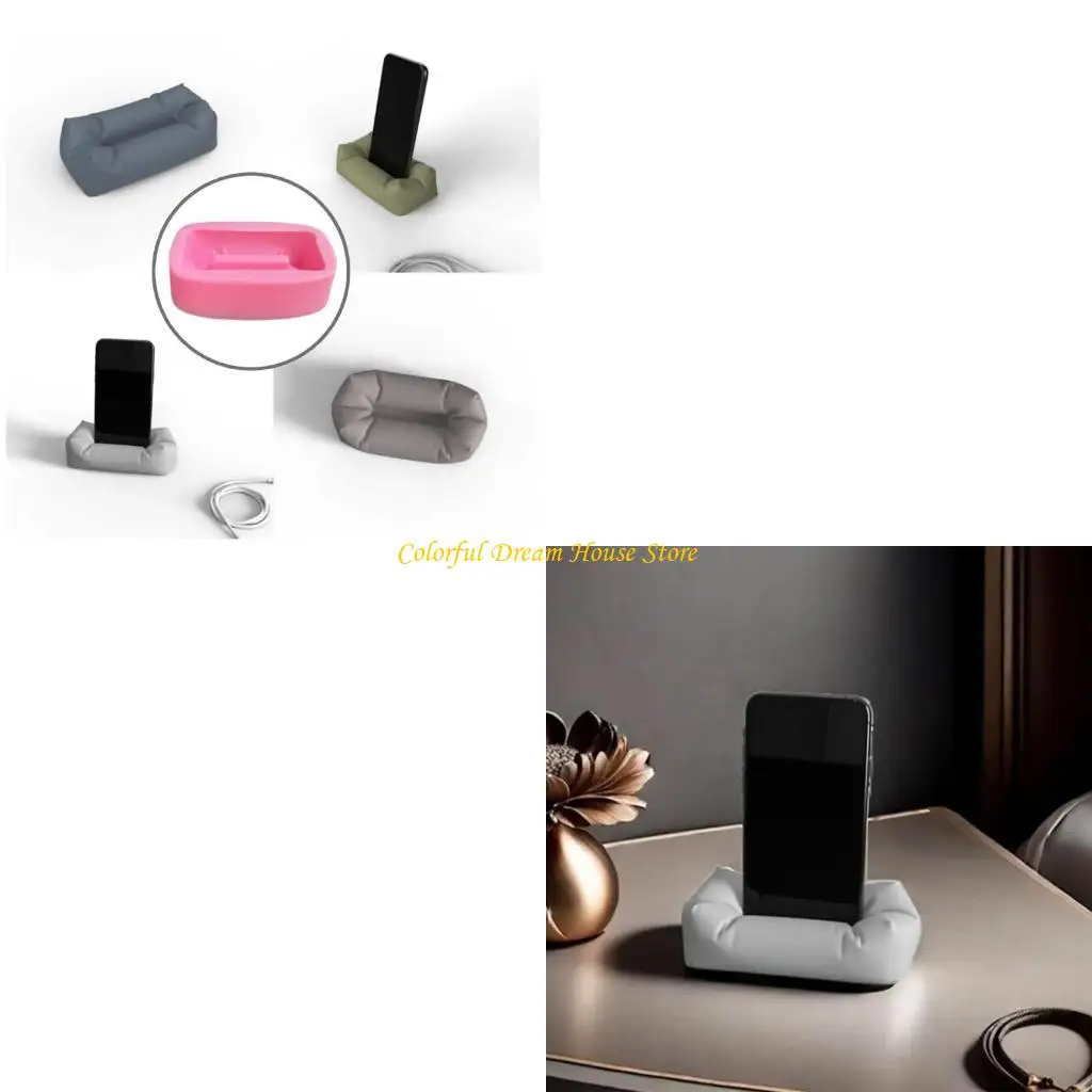 

J7JB Multipurpose Sturdy Silicone Phone Stand Mould Fashion Accessory Craft Supplies for Chocolates and Sweets Crafting