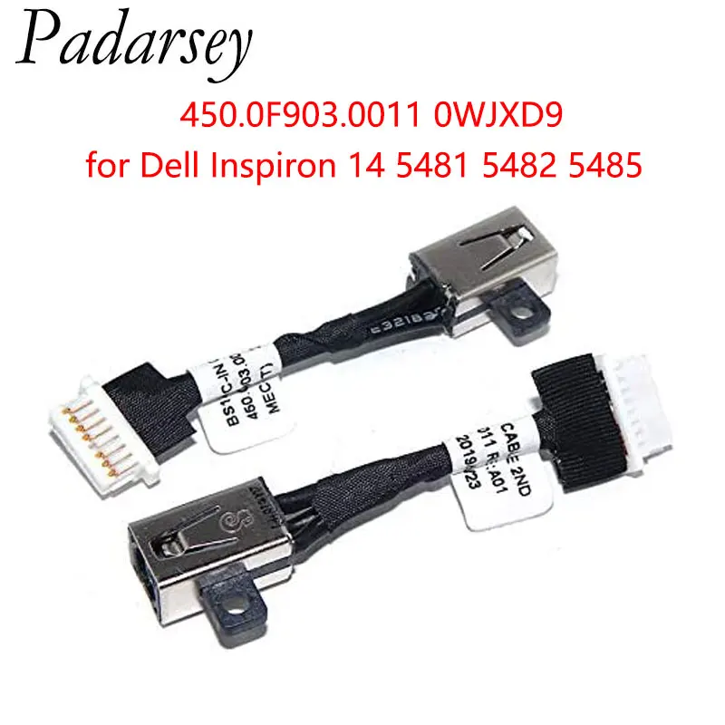 Padarsey Replacement Laptop DC Power Jack in Cable for Dell Inspiron 14 5481 5482 5485 5591 P93G 450.0F903.0011 0WJXD9