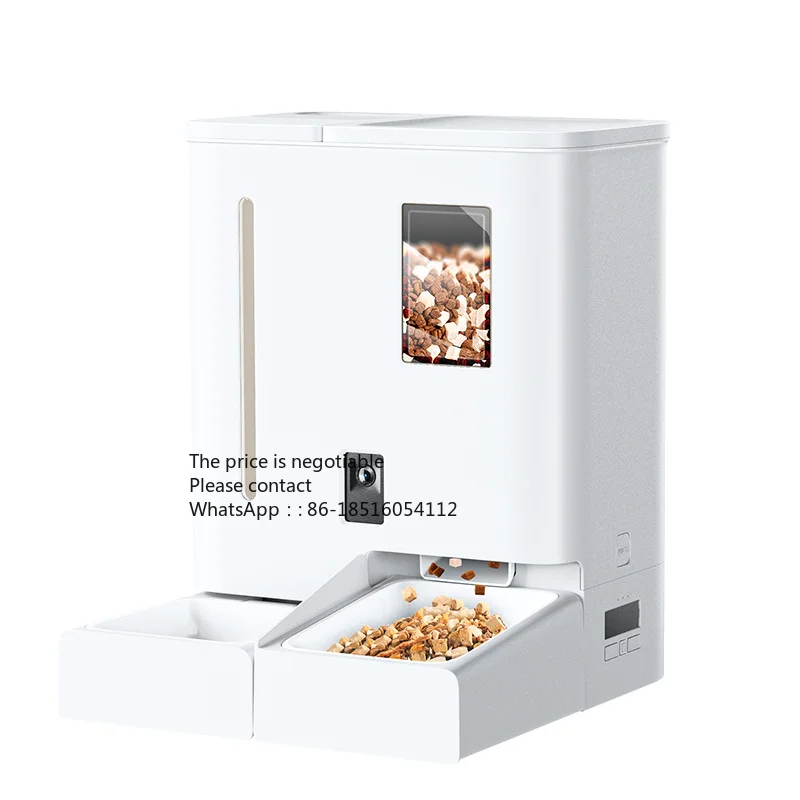 

Automatic Pet Water Fountain Feeder 2 IN 1 with Camera For Cat Dog App Wifi Remote Smart Food Water Dispenser Dog Treat Feeder