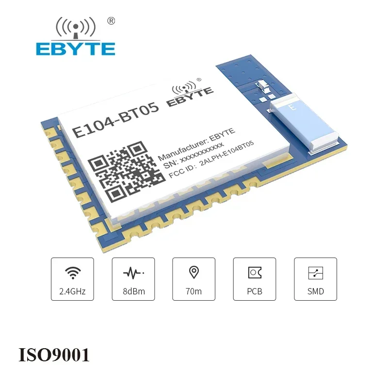 TLSR8266 Bluetooth EBYTE Serial To Ble Slave Module Ble4.2 UART SMD E104-BT05 Transparent Transmission Low Power Transceiver