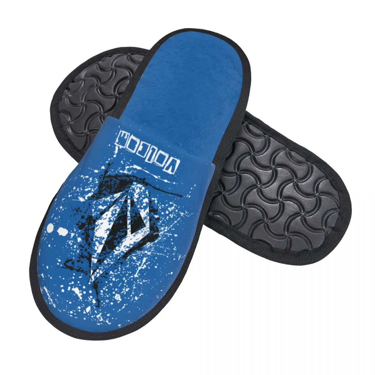 Custom Volcoms Symbol Soft Scuff Memory Foam Slippers Women Hotel House Shoes