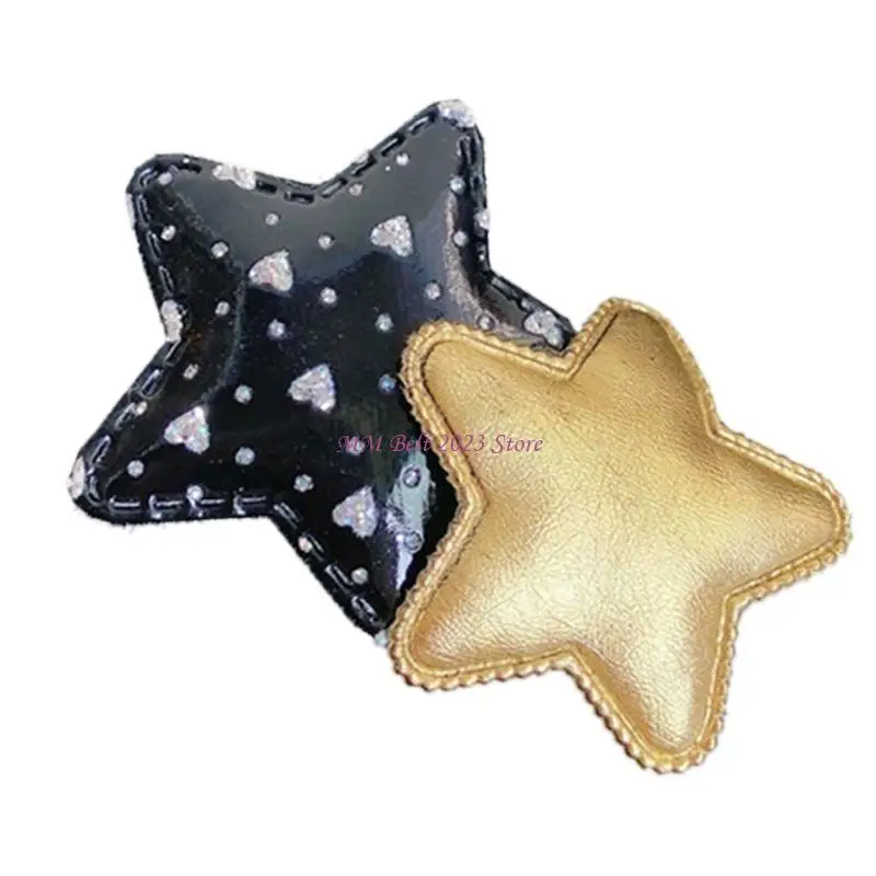 49ME البسيطة الترتر ستار Y2K على غرار القلب اليدوية لطيف دبابيس غطاء الرأس دبوس الشعر البسيطة