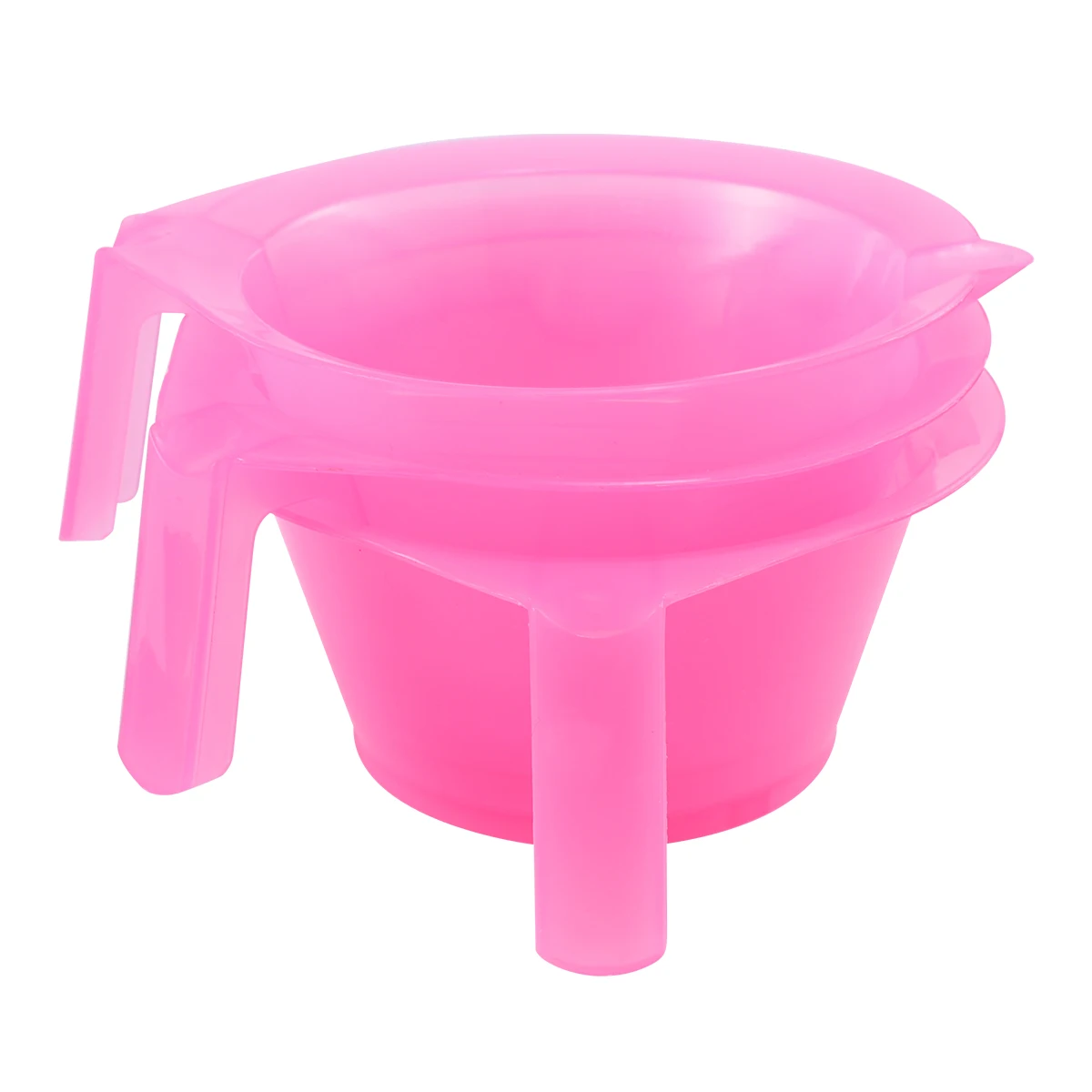 

3 Pcs Bowl Pink Coloring Mixing Hair Dye Tool Tint Hair Coloring Bowl Bowls for Stylist Salon DIY Tool Plastic Portable