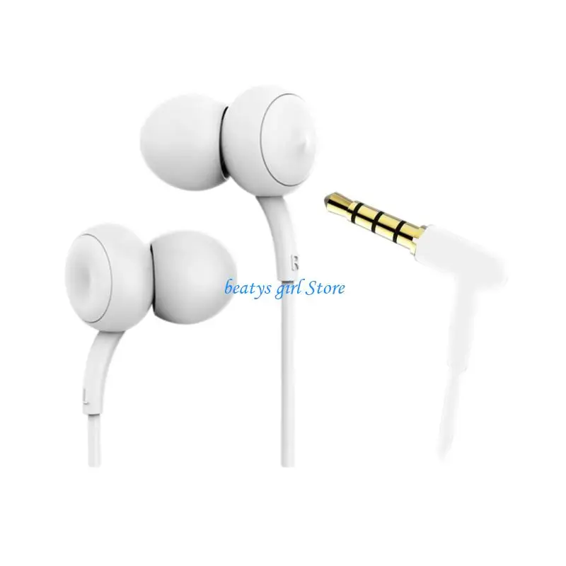 C7AB Corded Earbuds with Microphone 3.5Mm in Ear Headphone with Microphone Suitable for Smartphones Computer Accessories