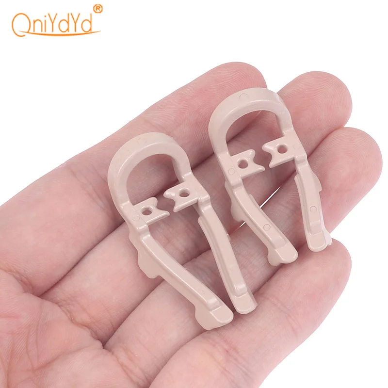 1Box Dental Rubber Dam Clamp Distal-Extension Rubber Sheets Barrier Clip Resin Clamp Long/Short Stomatologiczne narzędzia