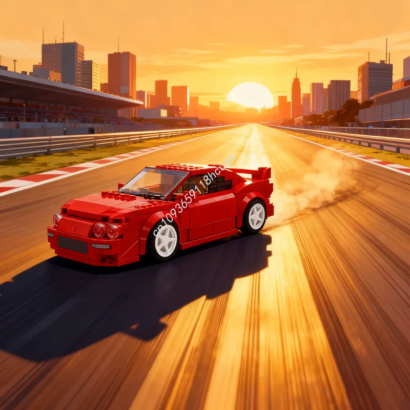 

357pcs MOC Edwin S Acura Integra The Fast And Model Toys Building Blocks Construction Christmas Gift Assemble DIY Idea Brick