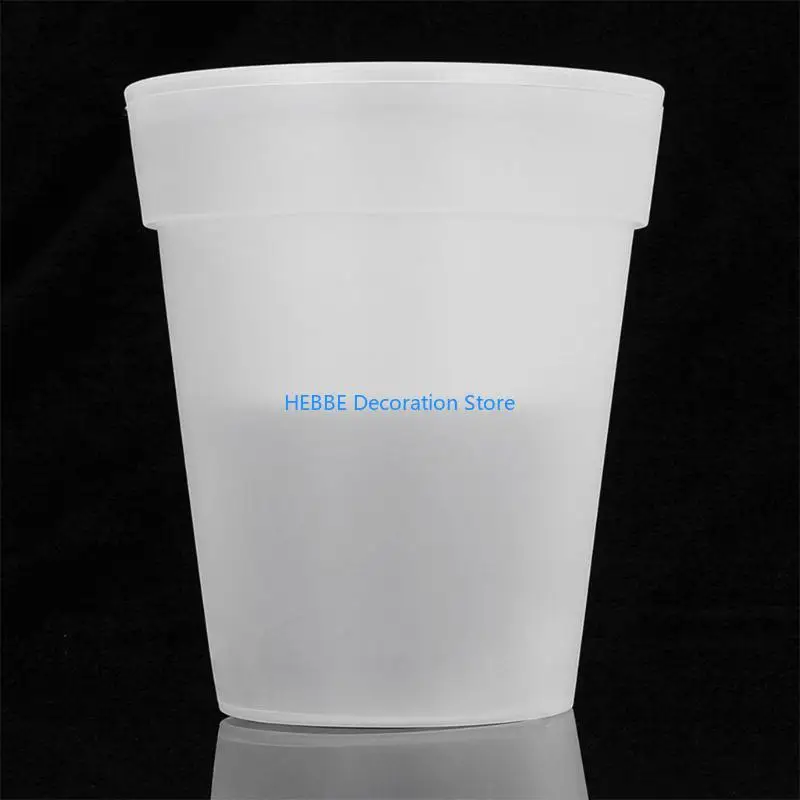 B0KC Solar Power LED Flowerpot Outdoor Garden Landscape Lamp Lighting Flower Pot LED Illuminated Planter Vase Yard Decoration