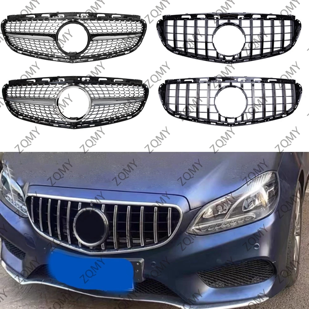 Front Bumper Grille Centre Radiator Grid Grill For Mercedes-Benz E Class W212 2014 2015 2016 E200 E300 E250 E350 E400 E550+