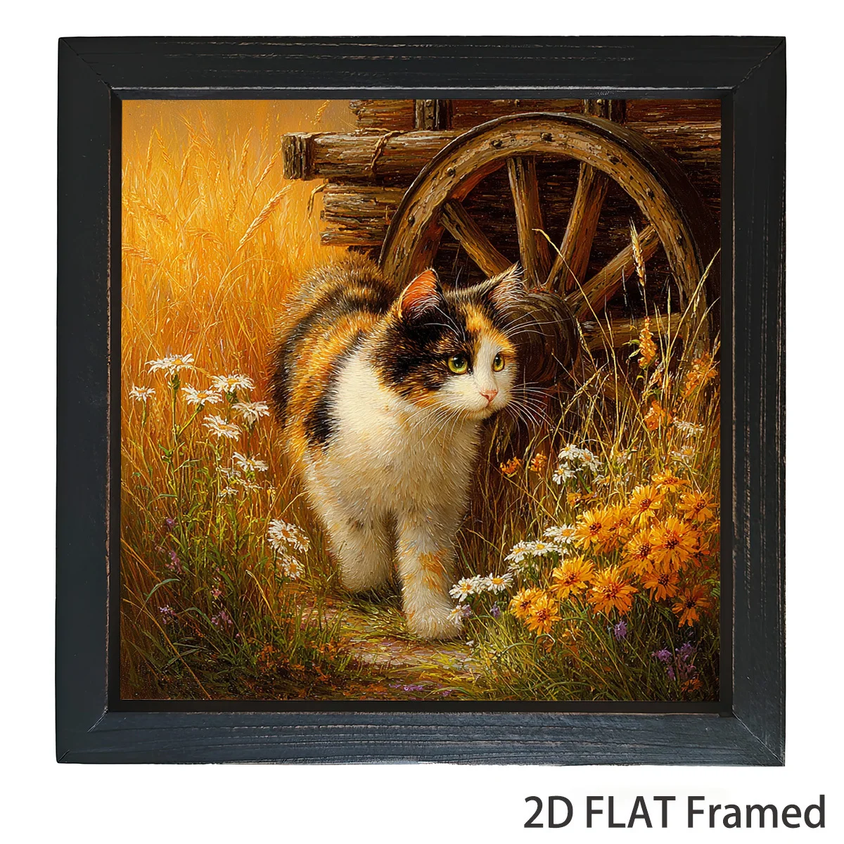 

Cute Three Flower Cat Jigsaw Puzzle 500/1024 PCS Holiday Stress Relieving Fun Games Home Decor Holiday Gifts