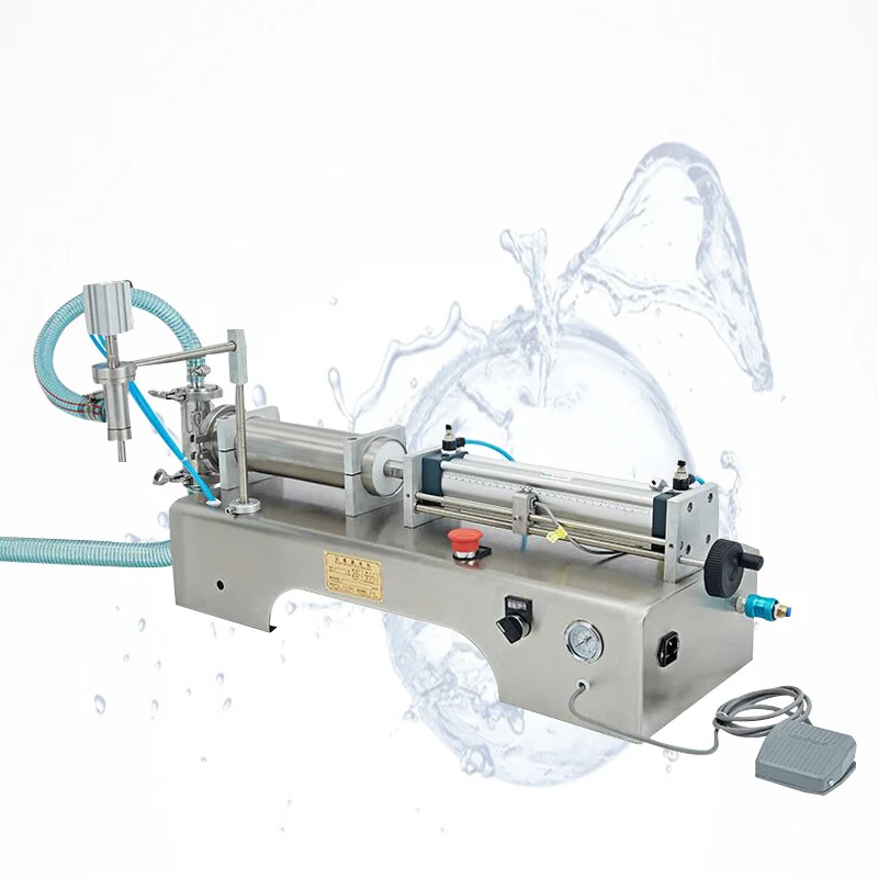 Liquid Filling Machine Pneumatic Piston Liquid Filler Wine Milk Juice Vinegar Coffee Oil Drink Detergent Filling Machine