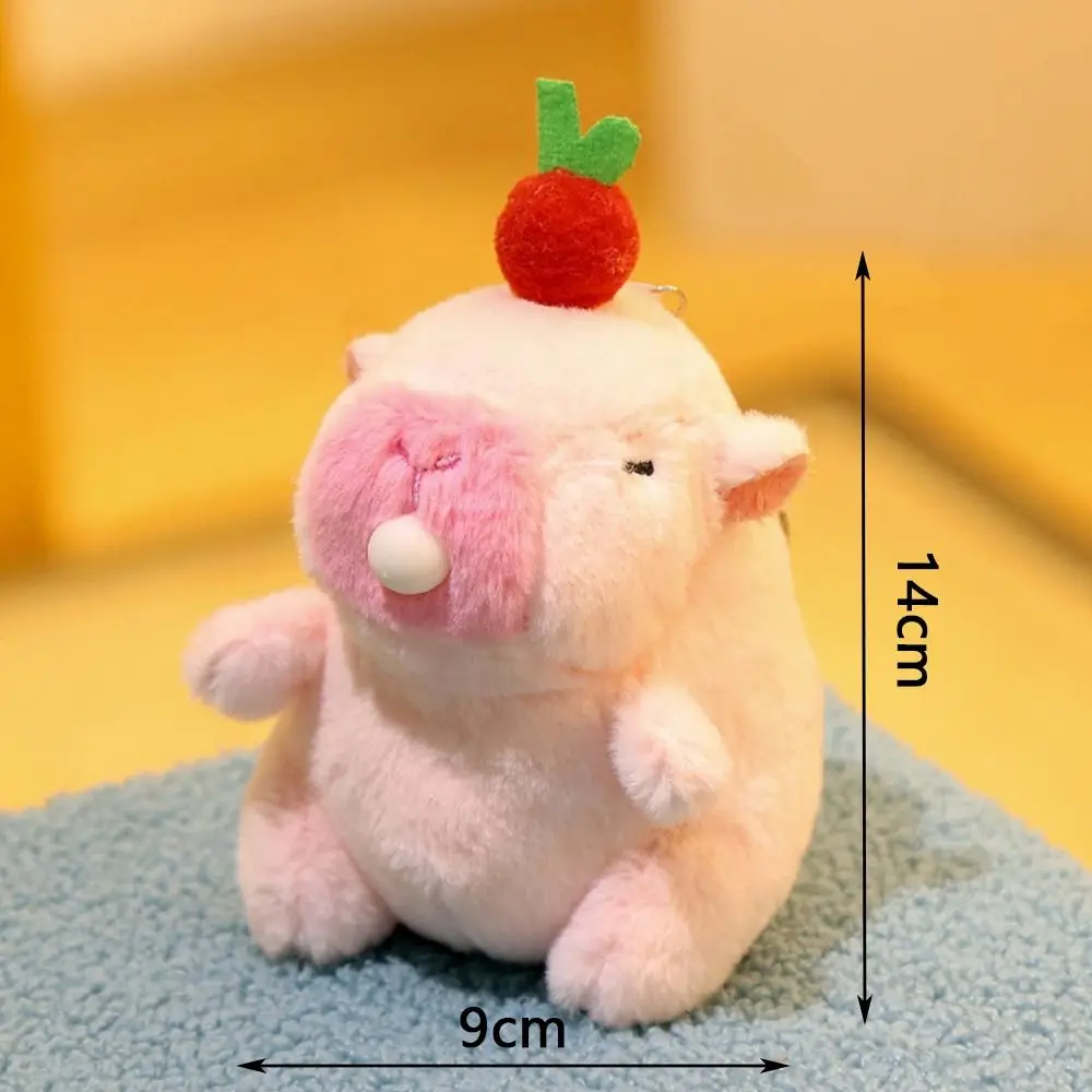 Urocza pluszowa kapibara wypłycająca bąbelki, zawieszka, kreskówkowa kapibara, breloczek do kluczy, zawieszka do torby, akcesoria do torebki.