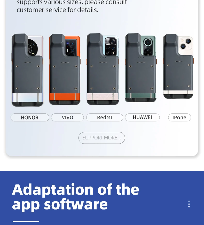 2026 Inventory Electronic Data Collector Wireless Handheld RFID Barcode Scanner NFC Reader Smart Mobile Reader in Stock