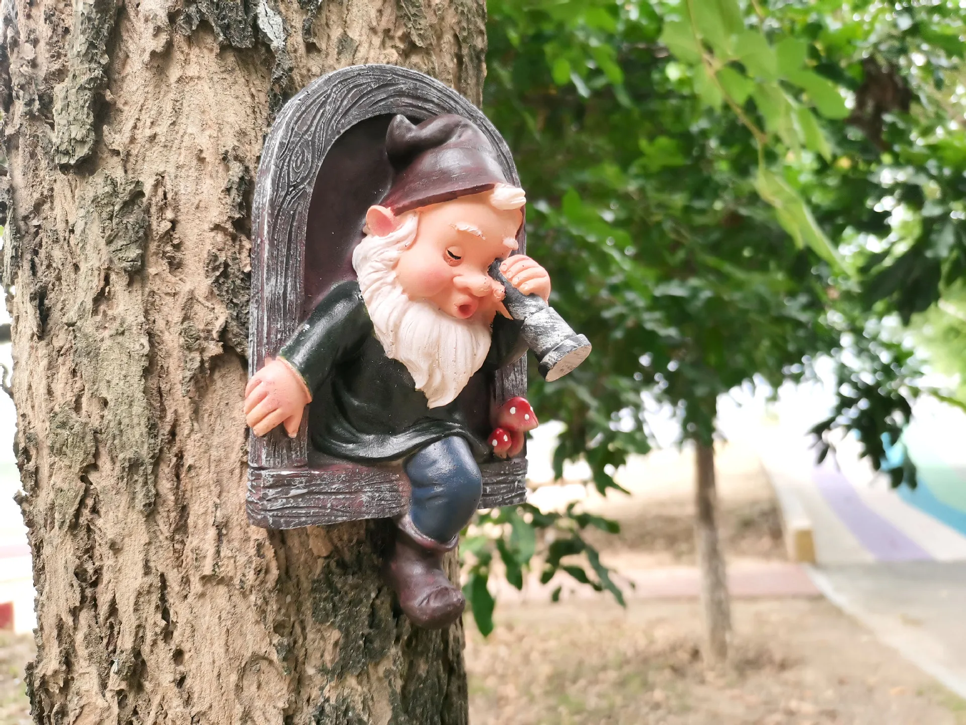 الكرتون جنوم الإبداعية قزم قلادة الديكور لطيف في الهواء الطلق حديقة شجرة معلقة زخرفة في الهواء الطلق حديقة الديكور التماثيل #6