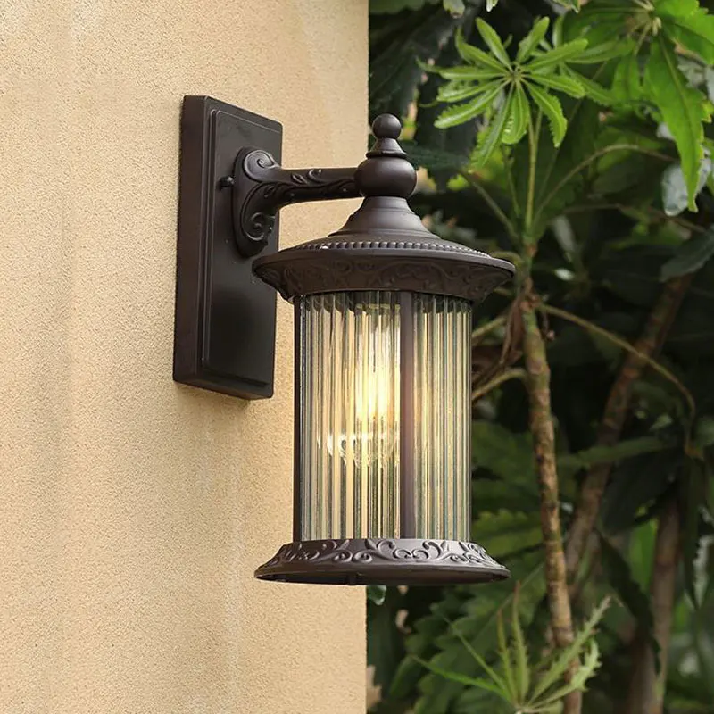 Outdoor Waterproof Retro Minimalist Corridor Corridor Balcony Wall Lamp Outdoor Villa Courtyard Gate Garden Wall Lamp