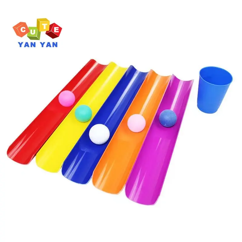 Team Building Jogos ao ar livre Pipeline Challenge Adultos Pai-filho Interação Sensorial Ball Toy Para Crianças Kindergarten Sport Set