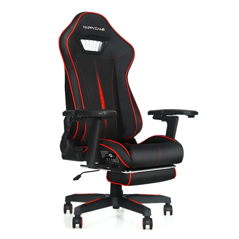 

-New Sound Transformed into Vibrations Adjustable Lumbar Support Gaming Chair Light Emitting Diode