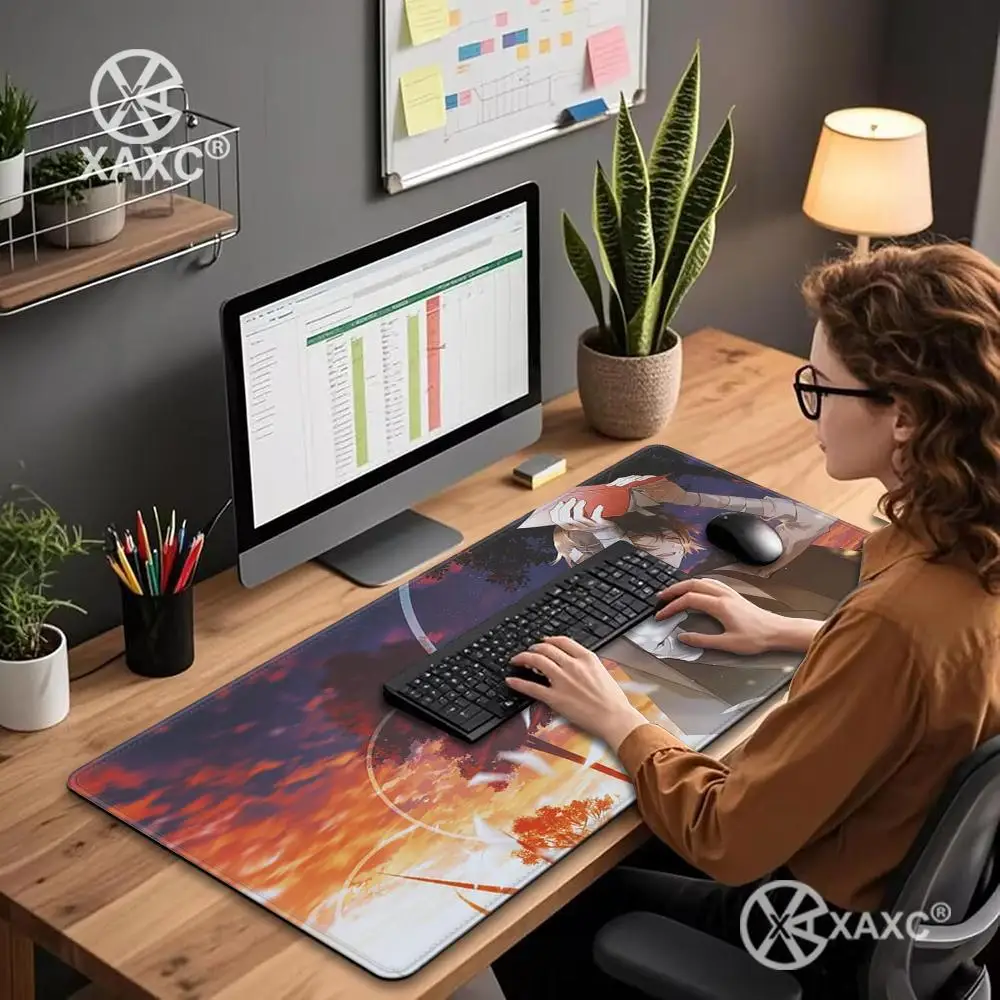 Anime Bungo Stray Dogs XAXC Mouse Pad large keyboard mouse desk pad non-slip rubber gaming mouse pad laptop mouse carpet