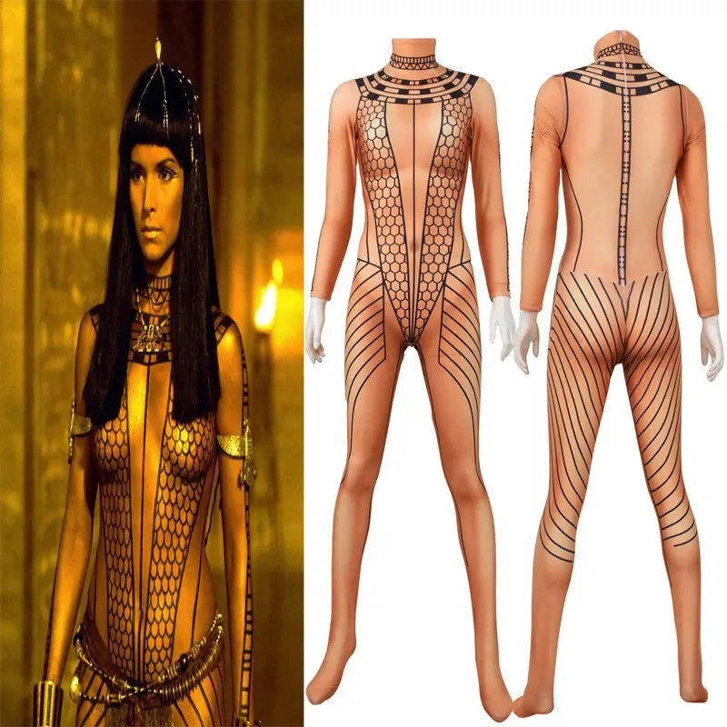 Sky03 adultos niños la momia 2 disfraces Cosplay mujer Anck Su Namun superhéroe Zentai traje Halloween Body 55Hu %