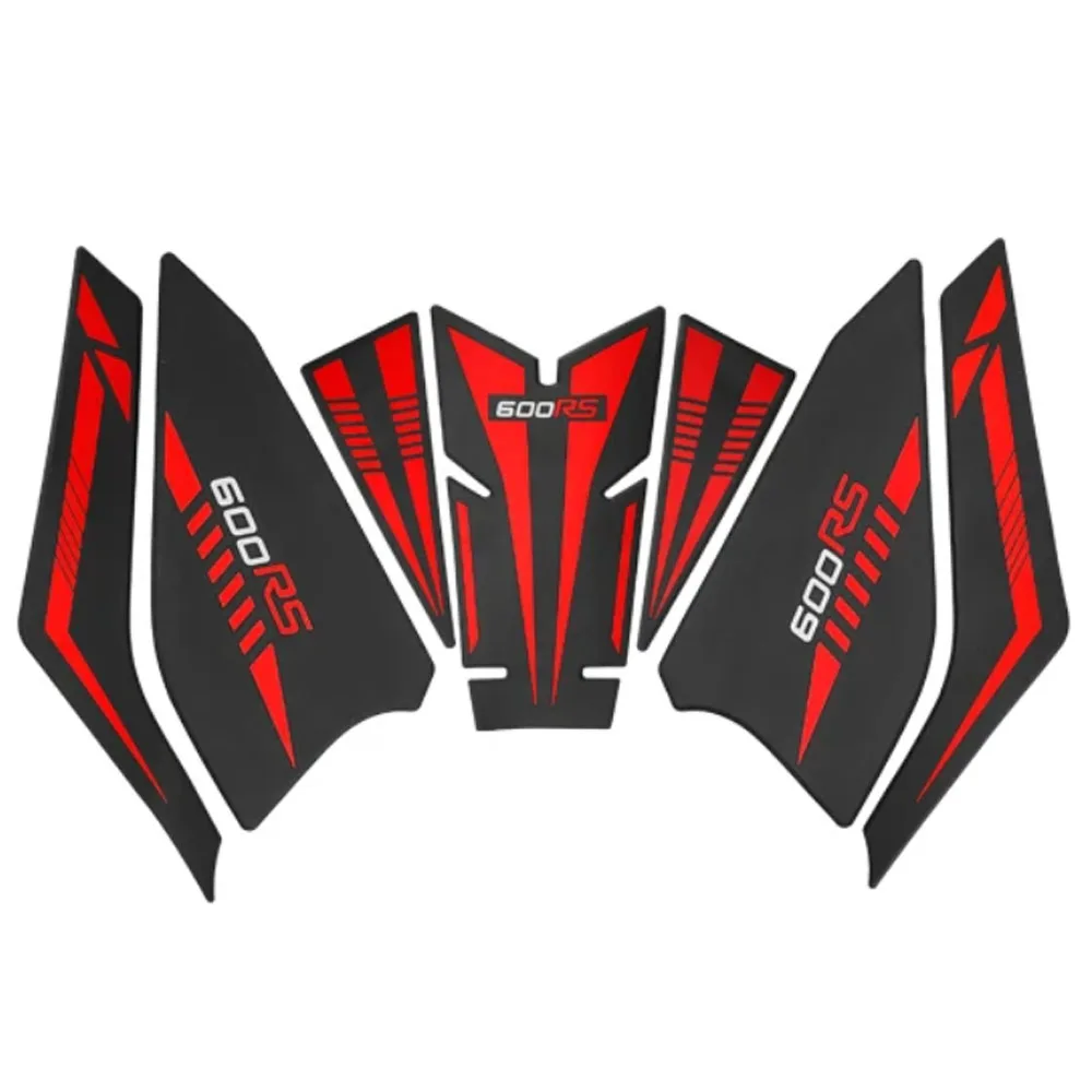 For QJMOTOR 600RS 600rs 2022-2025 Motorcycle Fuel Tank Rubber Protective Decorative Sticker Fuel Tank Side Knee Pad Accessories