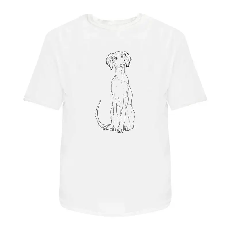 Camiseta de algodón Saluki Puppy Ta046328