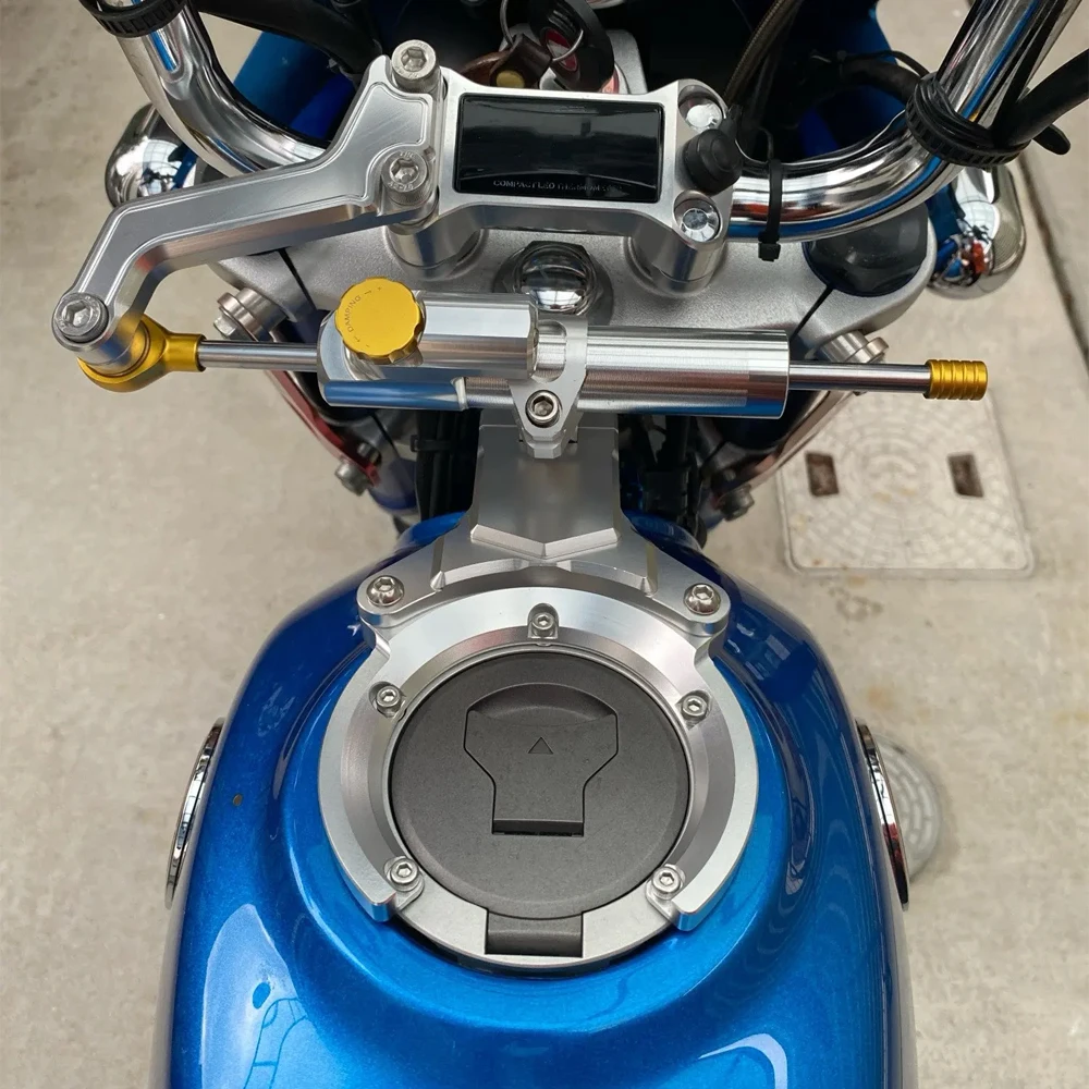For Monkey 125 motorcycle Accessories monkey125 new Steering Damper Stabilizer Bracket Support Mounting Kit Aluminum damper