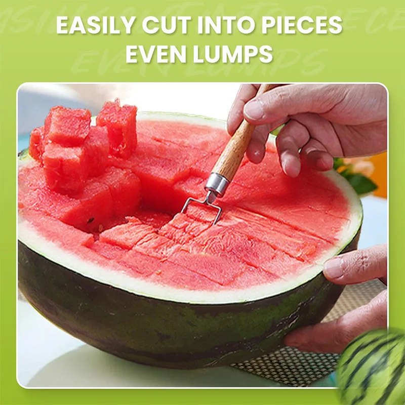 Stainless Steel Windmill Watermelon Cutter Artifact Salad Fruit Slicer Cutter Tool Watermelon Digger Kitchen Accessories Gadgets