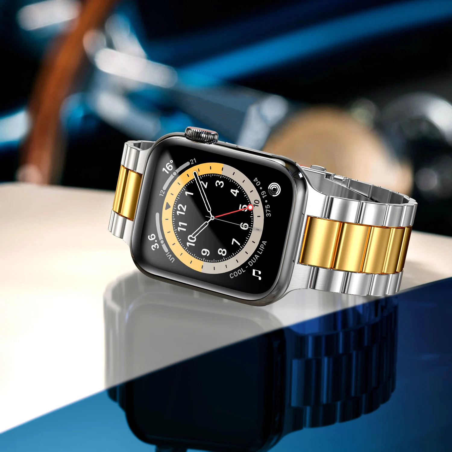 Neues Metallarmband für Apple Watch 12 11 10 46mm 45mm 44mm Edelstahl-Armband IWatch 9 8 7 6 SE 42mm 41mm 40mm 38mm Band – Detail 30