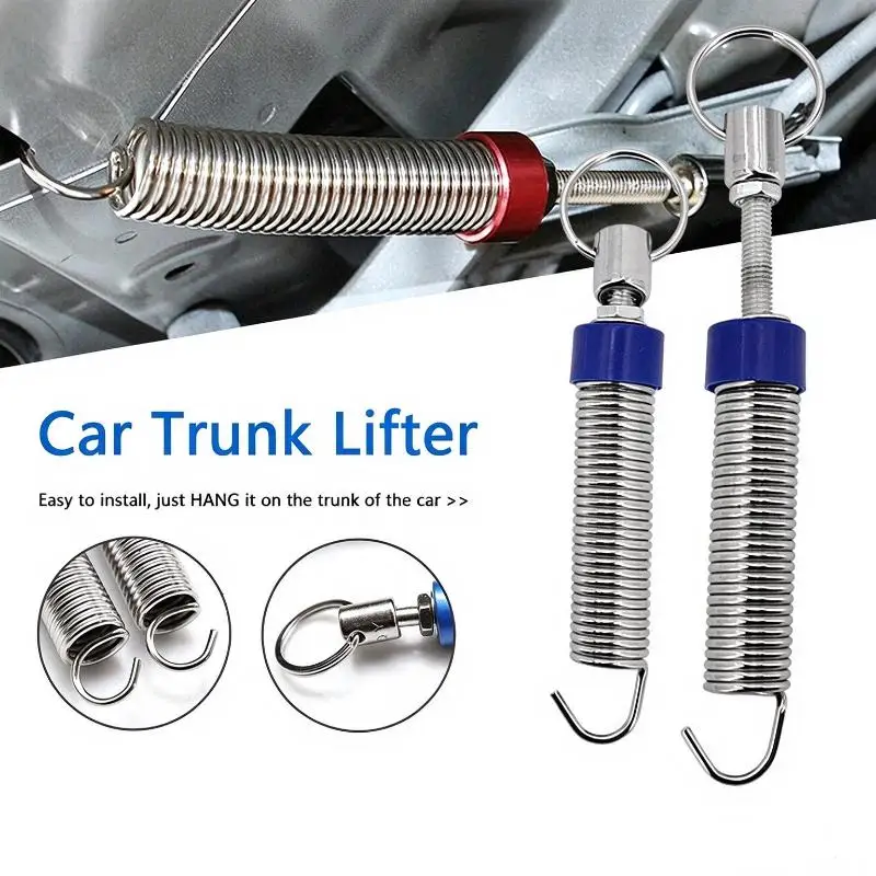 2Pcs Car Trunk Cover Spring Automatic Lift Car Rear Car Spring Adjustable General Purpose Improved Rear Lifting Accessorie