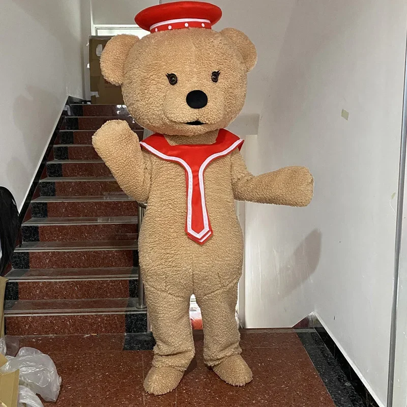 mascot costume teddy bear in Sailor suit tie